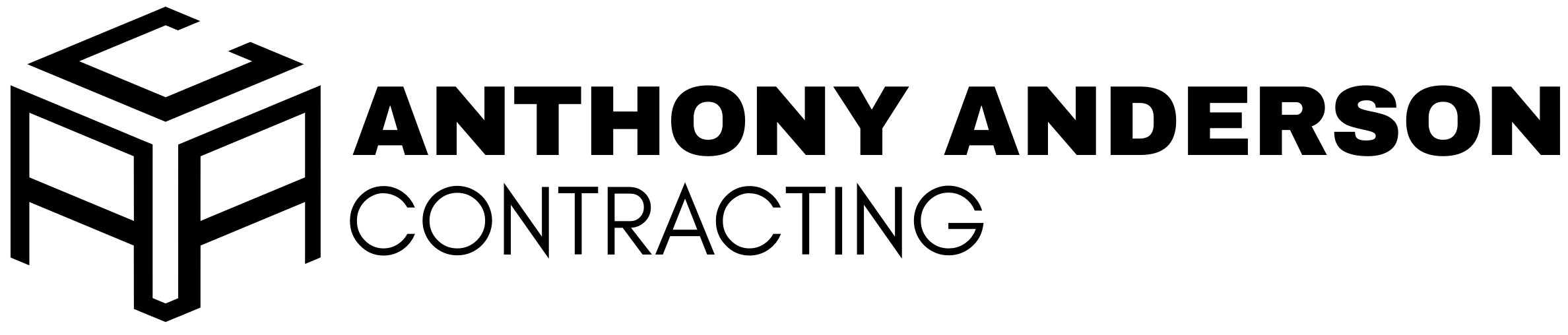 Anthony Anderson Contracting Logo Black